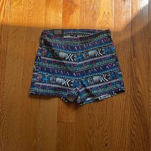 Brand new never worn tribal patterns shorts